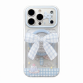 Blue Gingham Bow Case